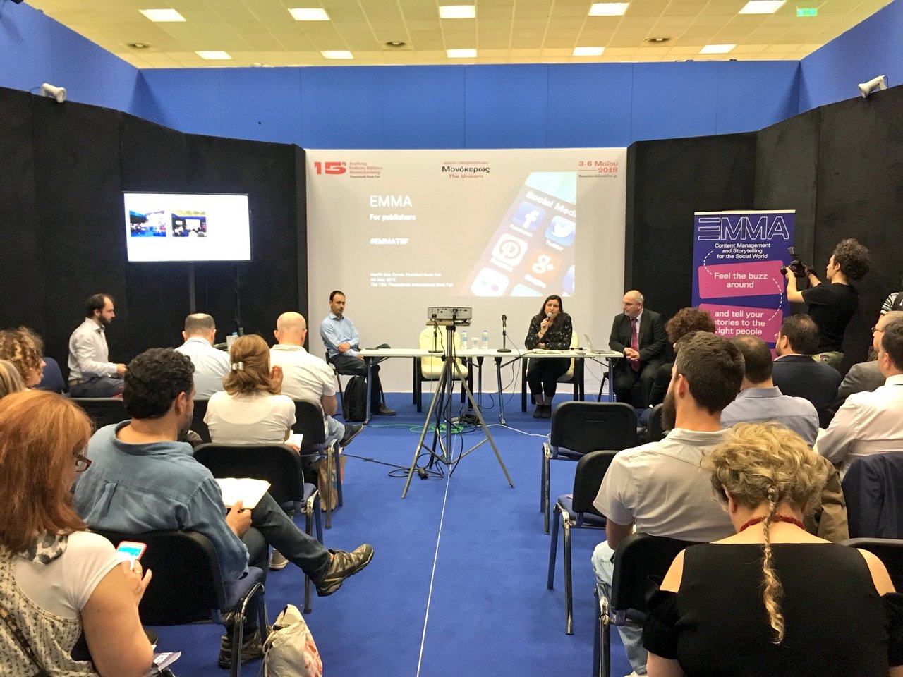 „How to reach your audience?“, Marifé Boix Garcia from #fbm18 about the challenges in #communication in #publishing at the #emmatbf @EMMA_H2020 session at #tbf18 https://t.co/egIQdjCpMK